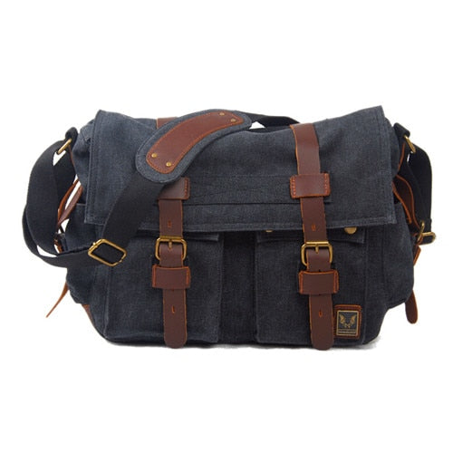 Men Military Army Vintage Crossbody Bag Men's Messenger Shoulder large Bags Casual High Quality shoulder bag