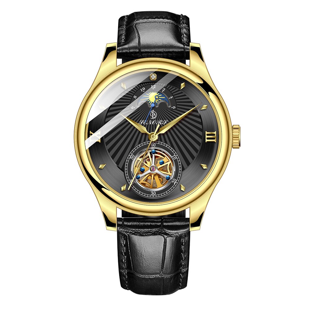 SENORS SN169 Luxury Fashion Tourbillon Watches Automatic Mechanical Watches