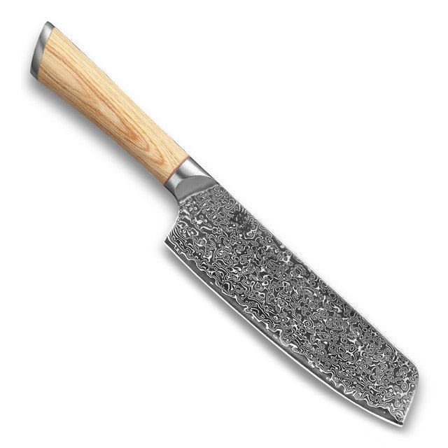 67-layer steel V gold 10 Damascus kitchen knife chef Knives Gyuto Santoku Cleaver Paring Steak Slicing Utility