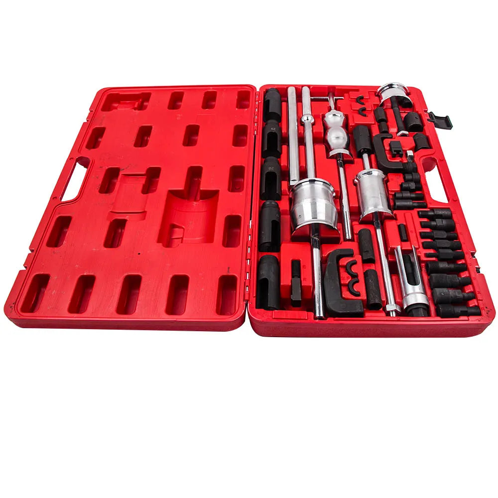Diesel Injector Remover Puller Tool Universal MASTER Kit for VW BMW FORD MERC QZ Auto Truck Diesel Extractor Slide Hammer Tool K