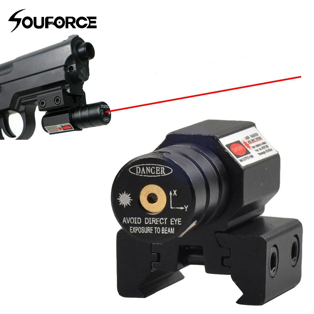US Red Dot Laser Sight for Picatinny and Rifle with 635-655nm Adjustable 11mm/20mm Picatinny/Weaver Mount
