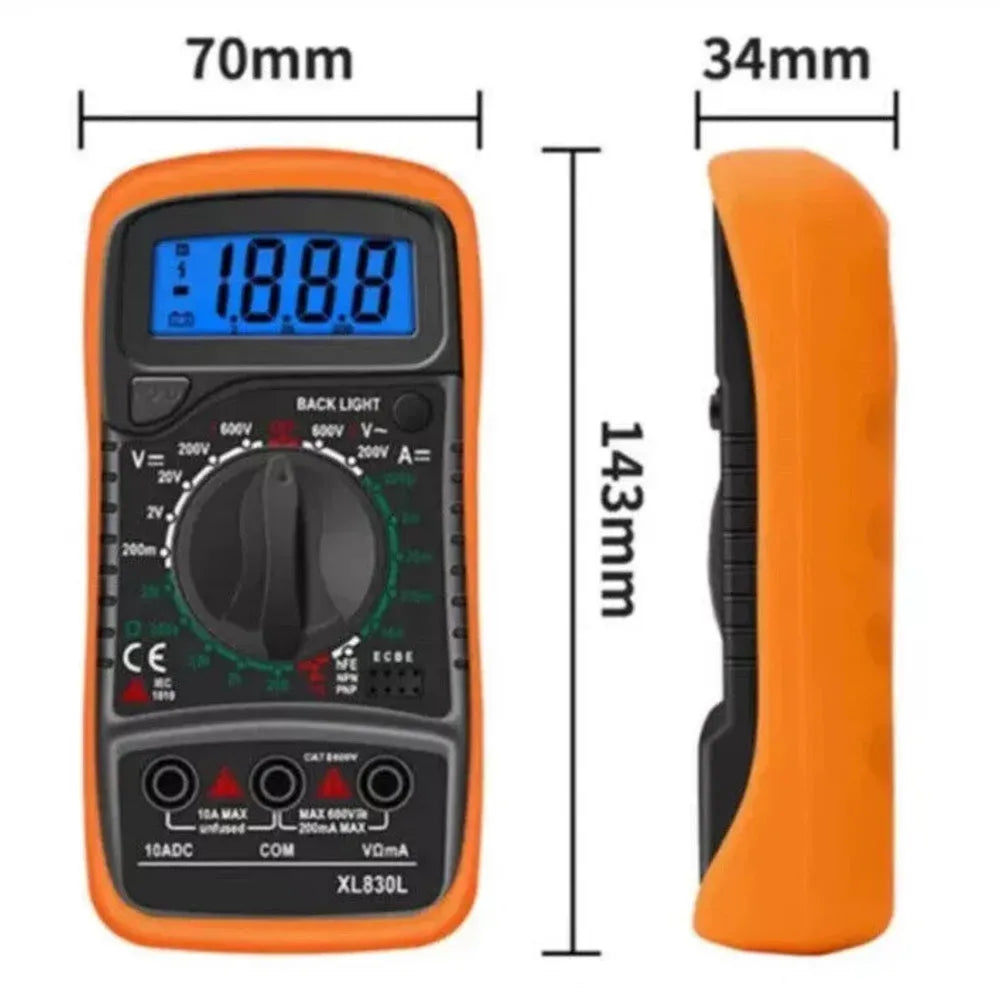 Professional Digital Multimeter Voltmeter Ohmmeter Ammeter Multi Tester Meter~