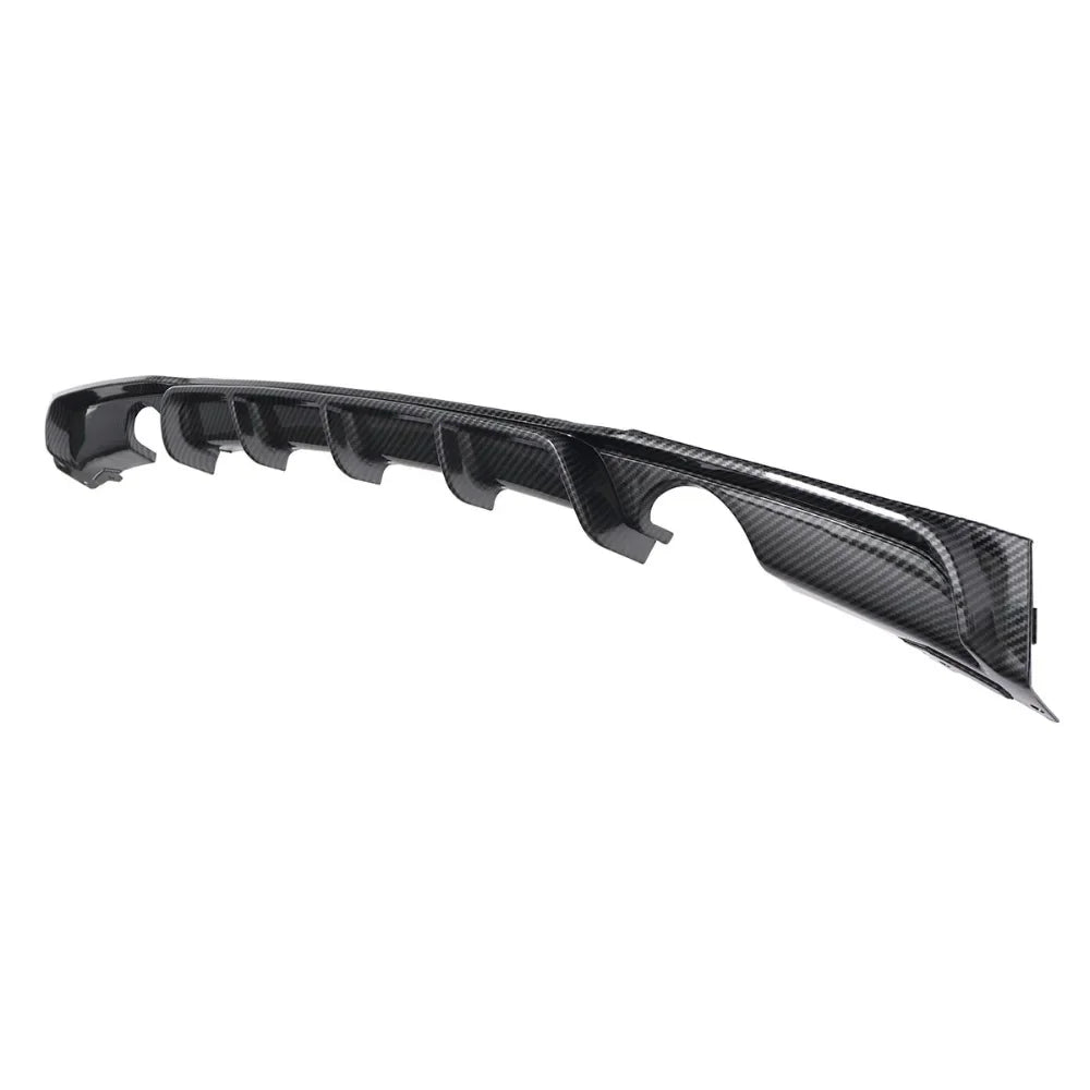 MagicKit Carbon Fiber Style Rear Bumper Diffuser w/ Dual Exhaust for BMW F30 F31 M Sport