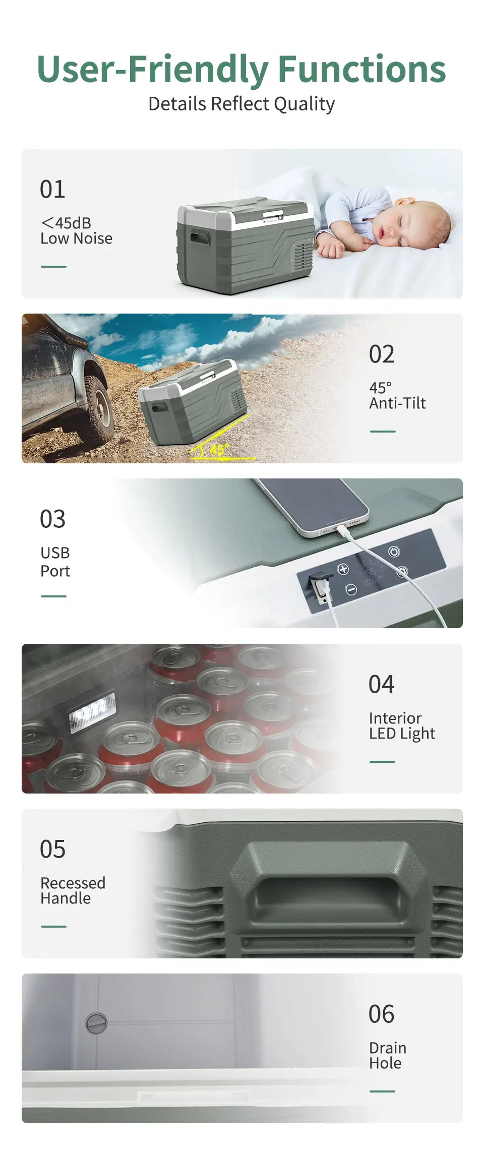 Alpicool NL 25L 35L 45L Car Refrigerator 12V Compressor Fridge Freezer 12/24V DC 100-240V AC Portable Cooler for Camping Travel