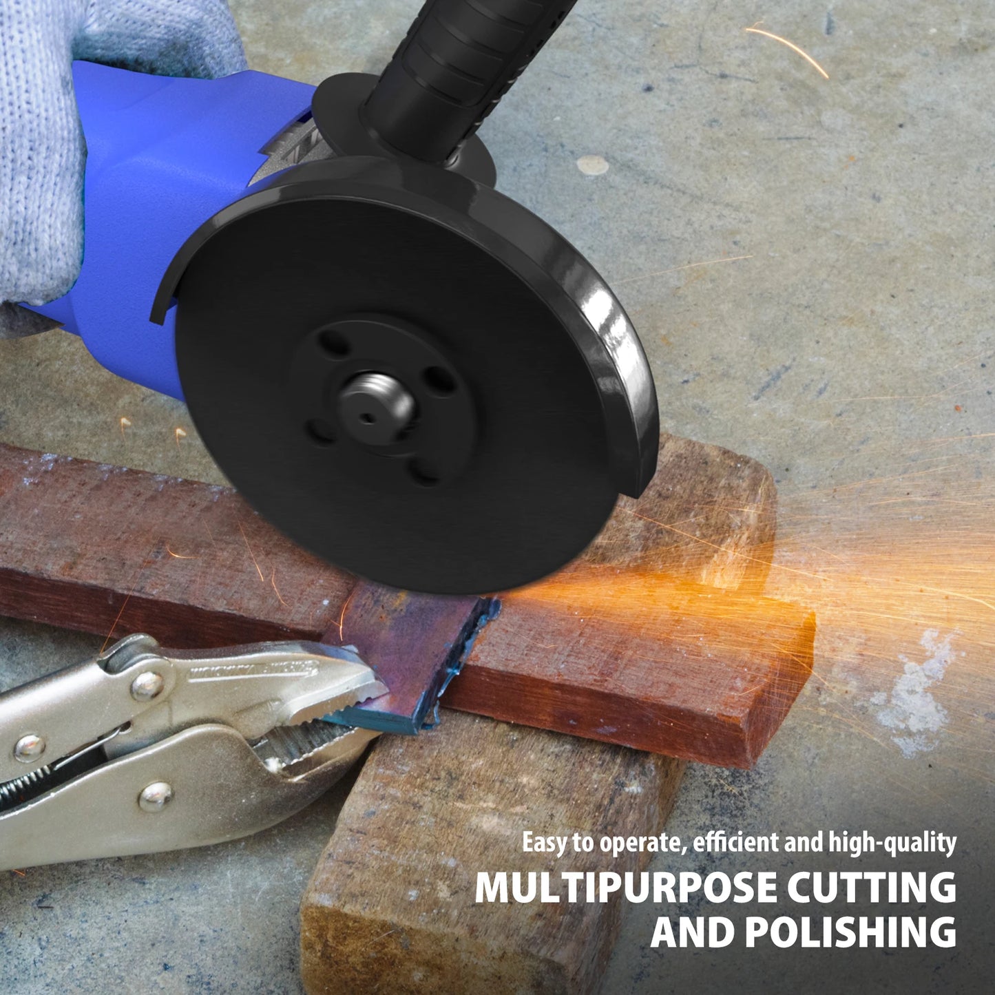 Professional Corded Angle Grinder 900W Angle Grinder for Cutting, Sanding, Polishing and Grinding, 12000RPM Speed,115mm Disc