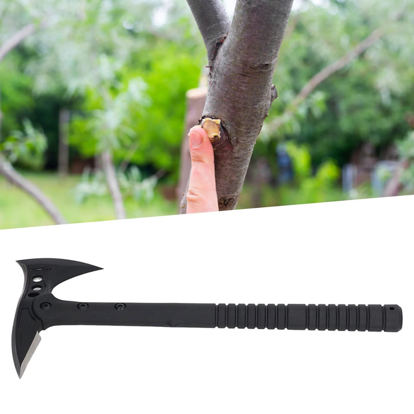 Multitool Camping Hatchet Compact Portable Comfortable Handle Convenient Practical Curved Blade for Fire Engineers