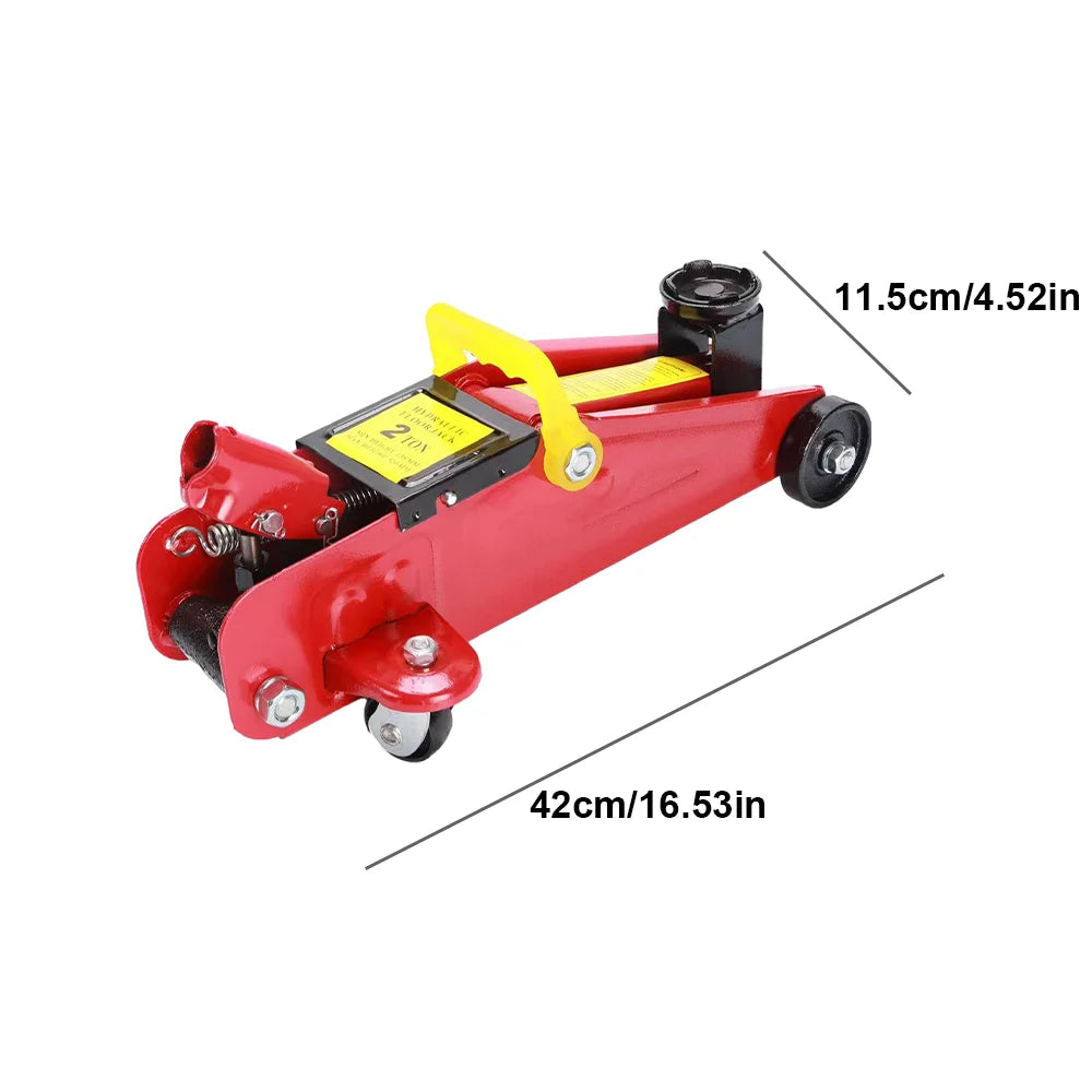 2 Ton Hydraulic Floor Jack, Trolley Steel Jack, Flat Lifting Height 135-320 mm Car Lift Jack for Car Repair