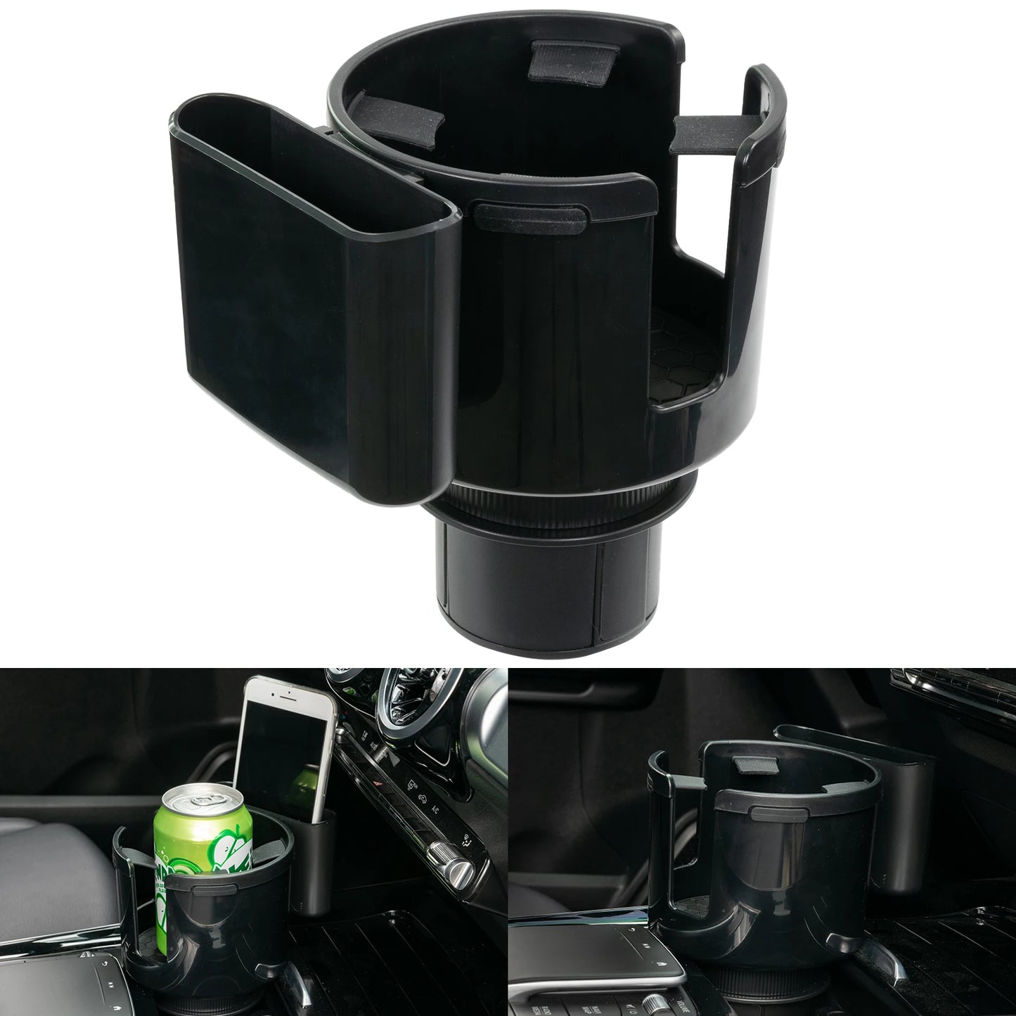 Universal Multifunction 2in1 Car Drinking Water Bottle Holder Cup Holder Expander Adapter For Sunglasses Phone Organizer Storage