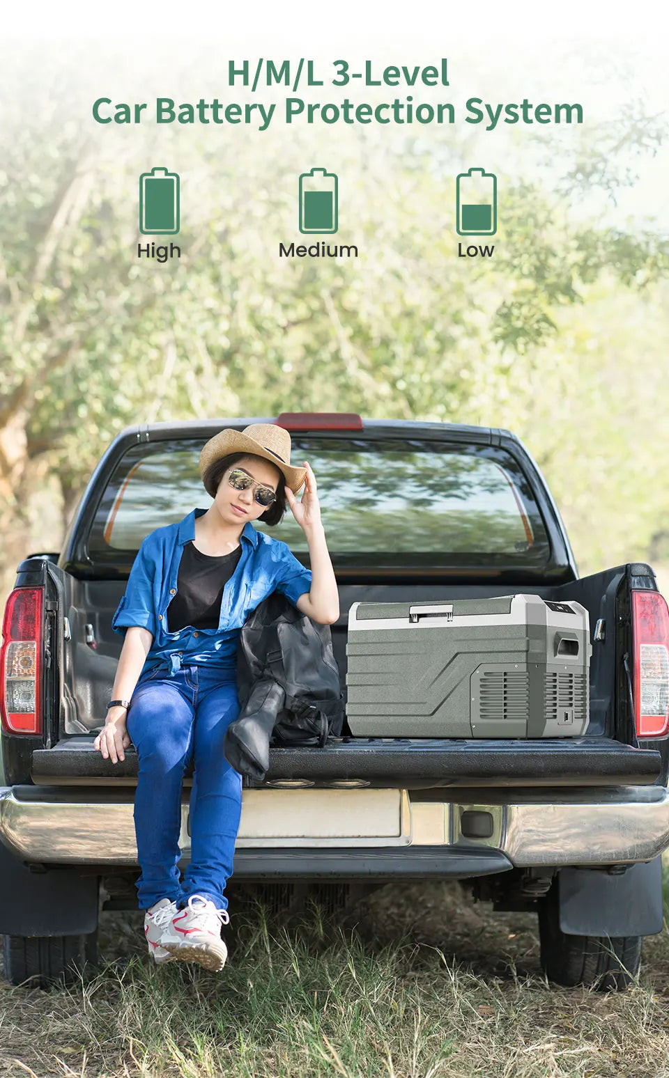 Alpicool NL 25L 35L 45L Car Refrigerator 12V Compressor Fridge Freezer 12/24V DC 100-240V AC Portable Cooler for Camping Travel