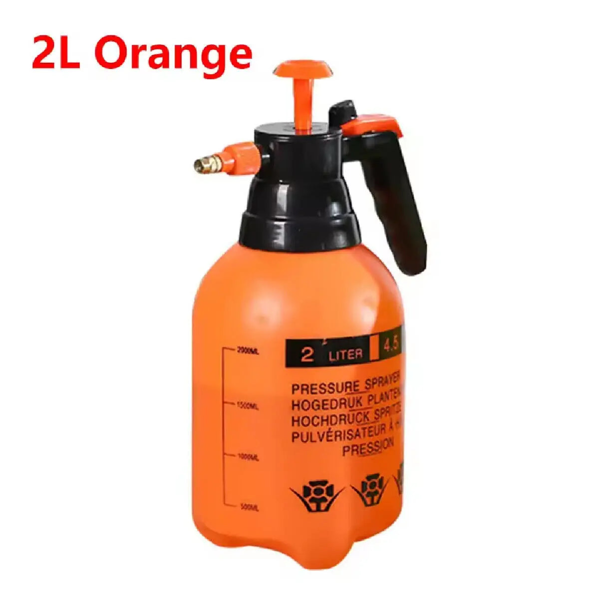 2L Garden Hand Pump Sprayer Portable Garden Sprayer Disinfection Spray Bottle Plants Sprinkler Car Wash Spray Watering Can