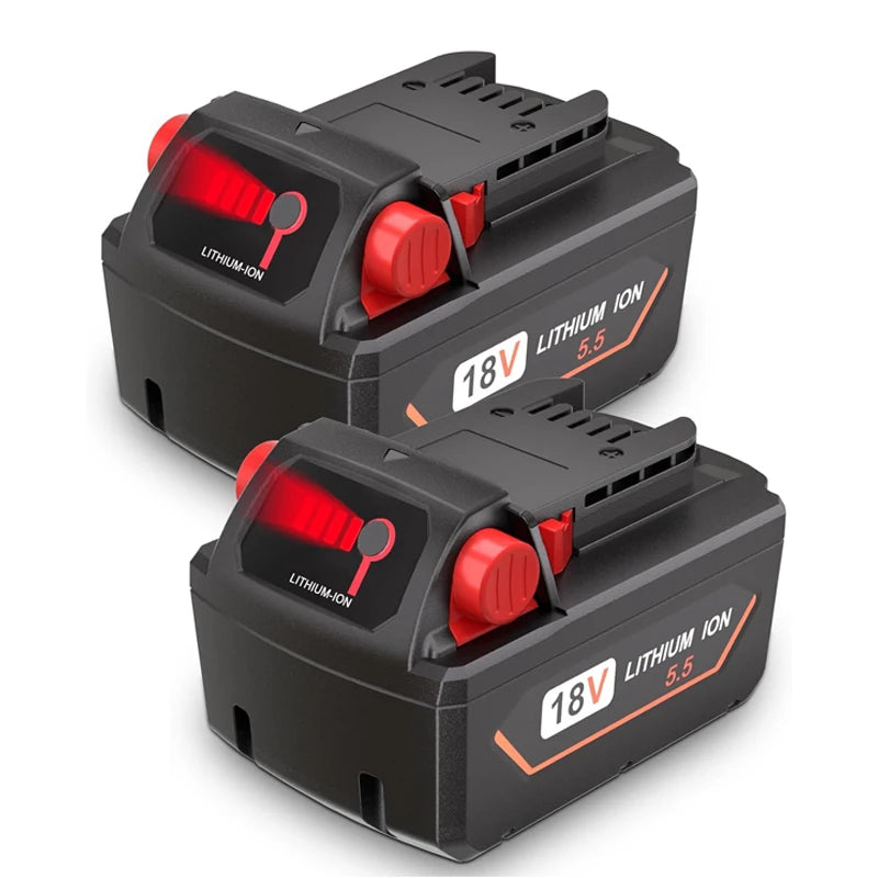 18V 6.5/5.5Ah For Milwaukee M18 Battery Rechargeable Milwaukee Lithium Battery 48-11-1860 48-11-1850 48-11-1840 48-11-1820