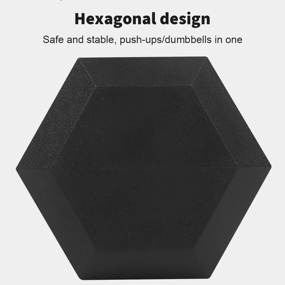 2pc 2.5kg/ 5kg/7.5kg Hexagon Dumbbells Gym Weights for Exercise Dumbbell Equipment Home Rubber Dumbbells
