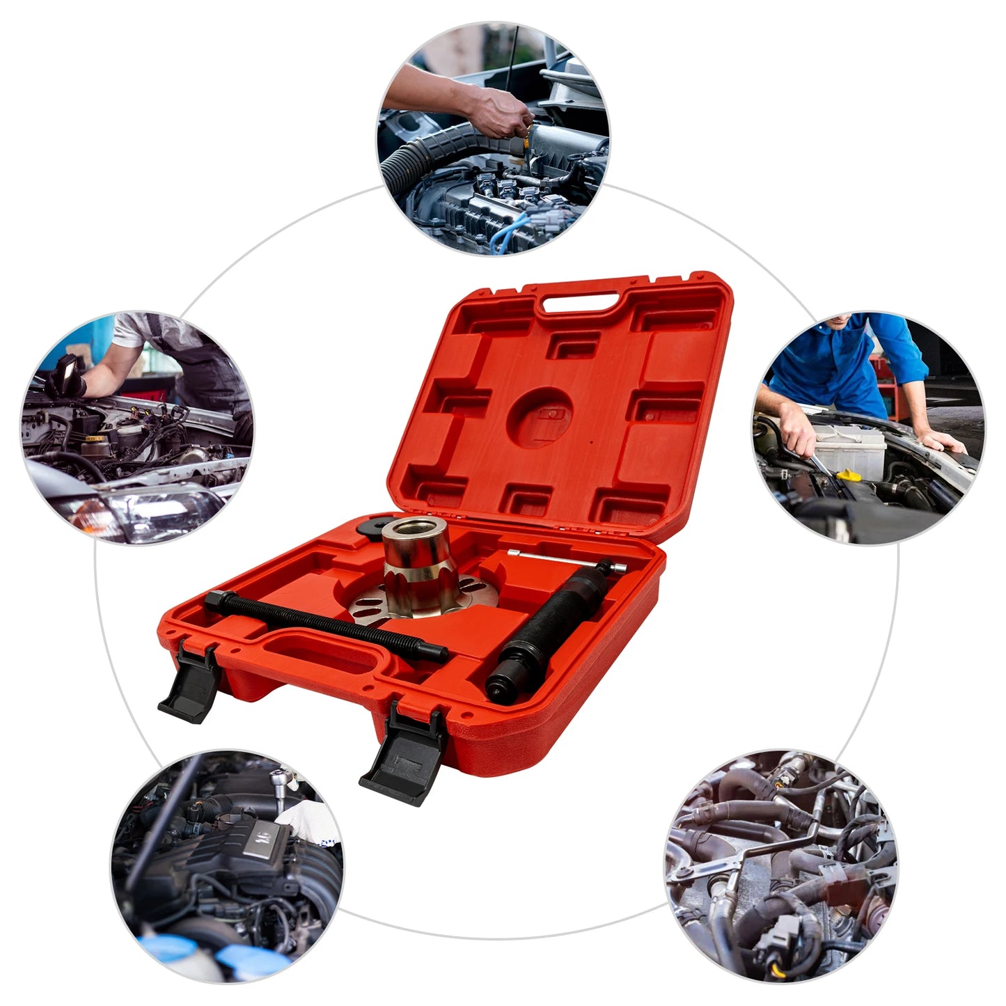 10T Hydraulic Wheel Hub Bearing Drive Shaft Puller Extractor Press Puller Tool