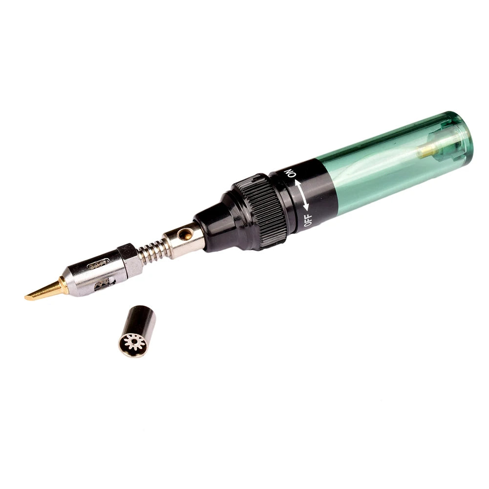 14 In1 Portable Soldering Iron Kit 1300Celsius Butane Welding Pen Burner Blow Torch Gas Welding Soldering Iron Butane Tip Tool