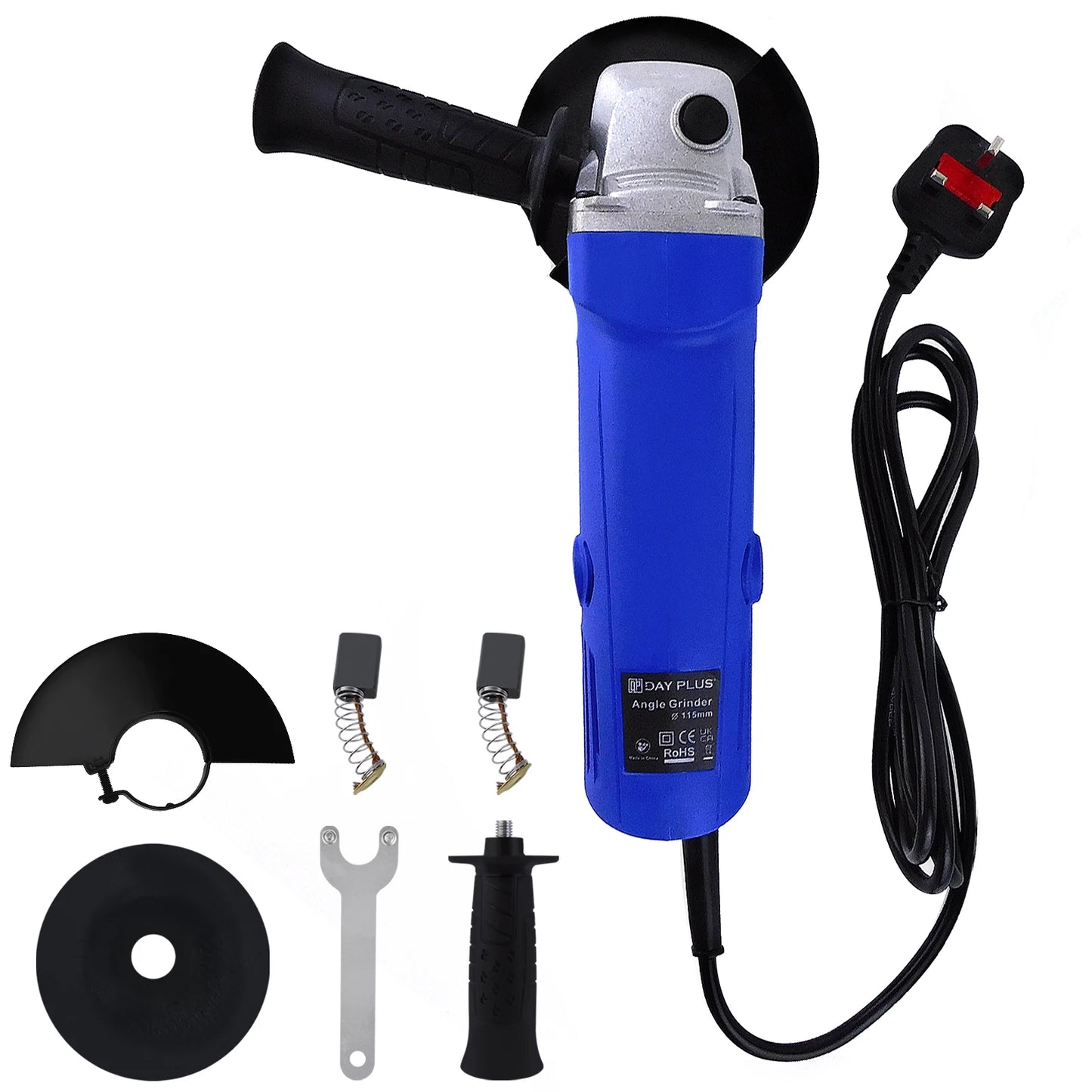 Professional Corded Angle Grinder 900W Angle Grinder for Cutting, Sanding, Polishing and Grinding, 12000RPM Speed,115mm Disc