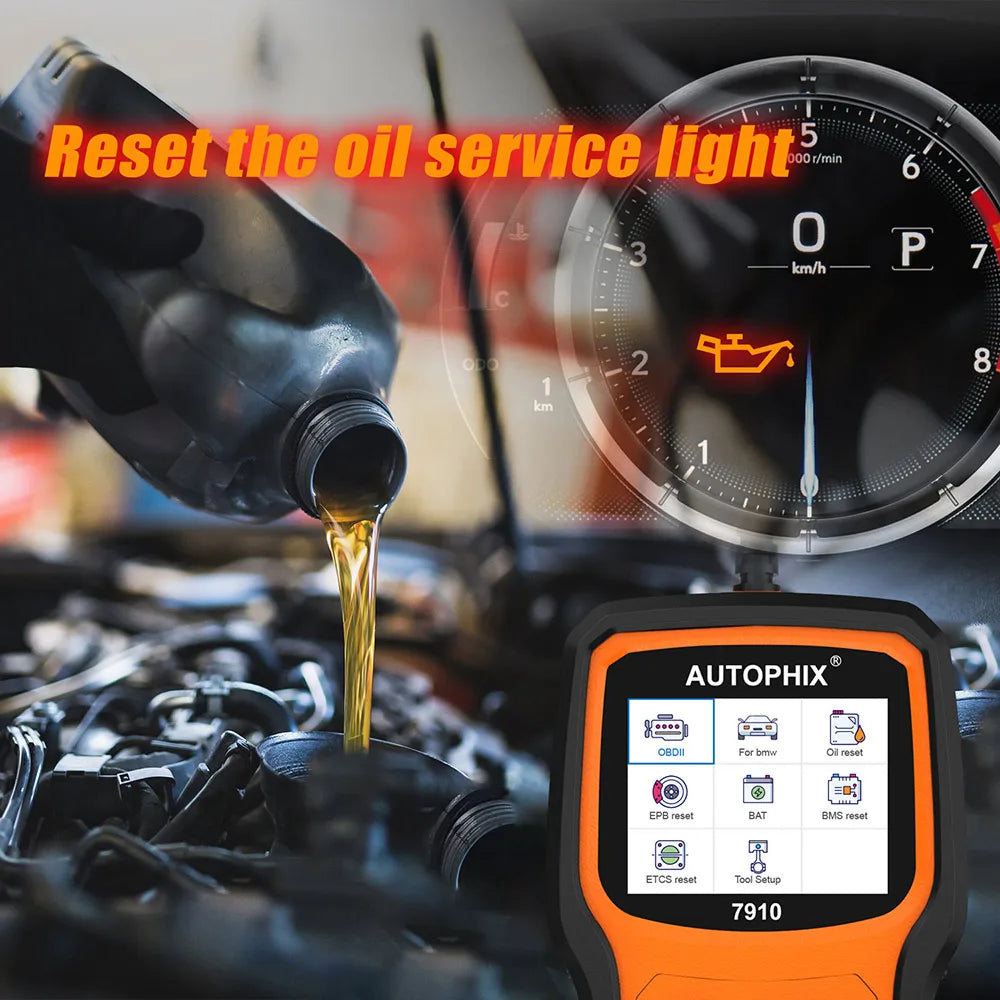 Autophix 7910 OBD2 Diagnostic Tool For BMW For Rolls Royce for Mini Oil Airbag Battery Reset Car OBD 2 Scanner All System
