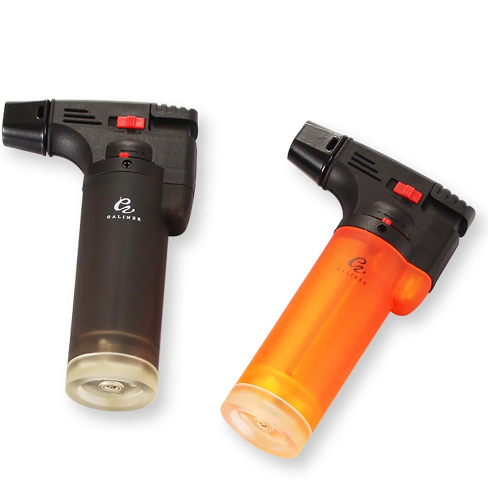 GALINER Plastic 1 Torch Cigar Lighter Butane Gas Blue Flame Jet Lighters