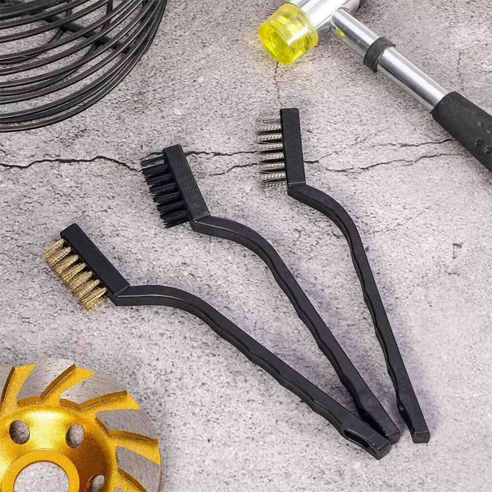 Car Detailing Brush Kit Auto Interior Wheel Gap Drill Cleaning Tool Set