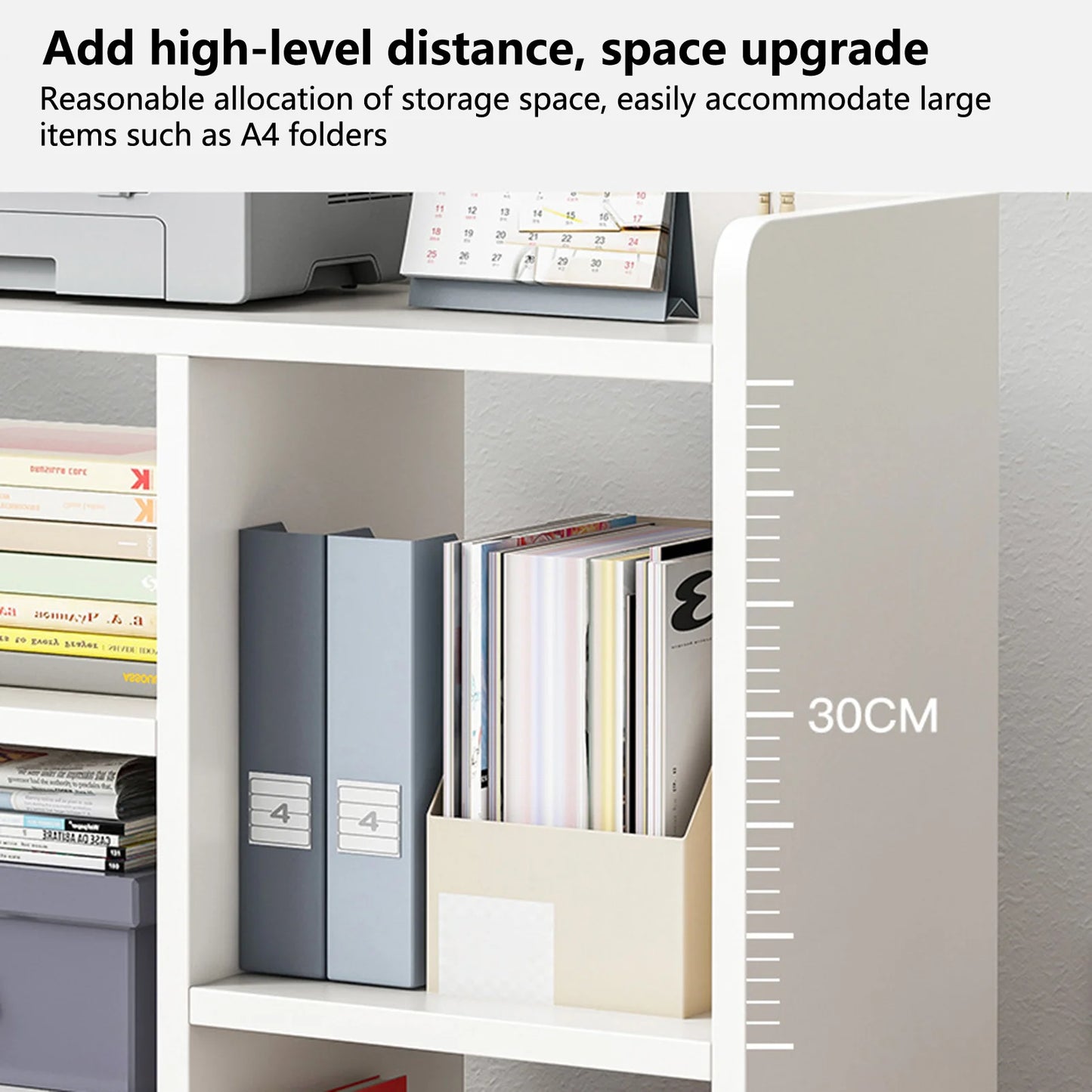 360 Degree Pulley Heightening Design File Cabinet Multi Compartments Open File Storage Shelf Living Room Storage Holder Lattice