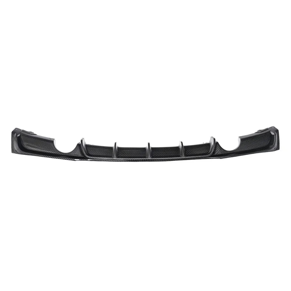MagicKit Carbon Fiber Style Rear Bumper Diffuser w/ Dual Exhaust for BMW F30 F31 M Sport