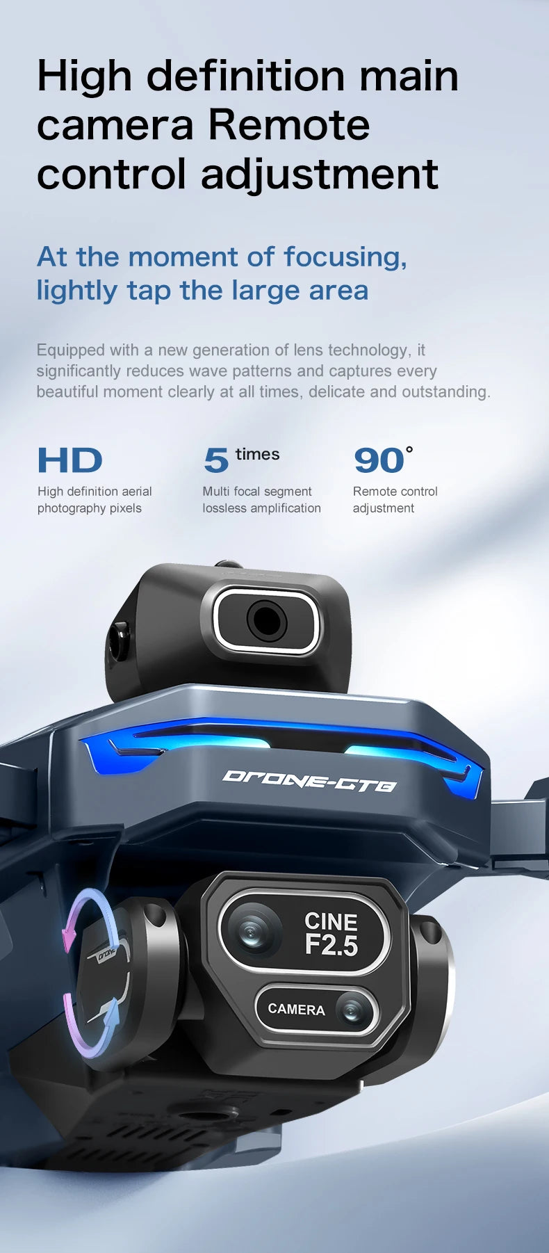 GT8 Drone GPS 8K Professional HD 360° Dual Cameras 5G WIFI Brushless Motors Obstacle Avoidance Foldable Quadcopter