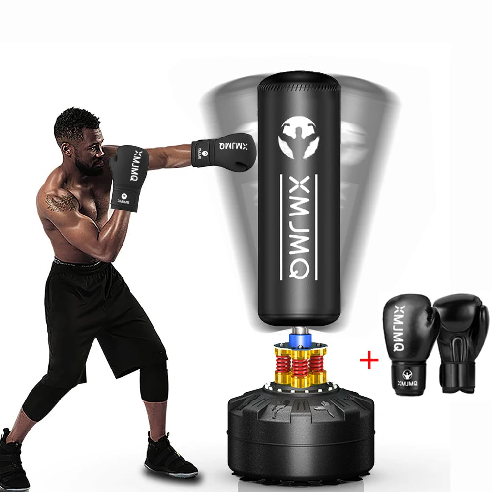 Standing boxing post, punching bag with gloves, home fighting training sandbag, boxing bag with suction cup, gift for men