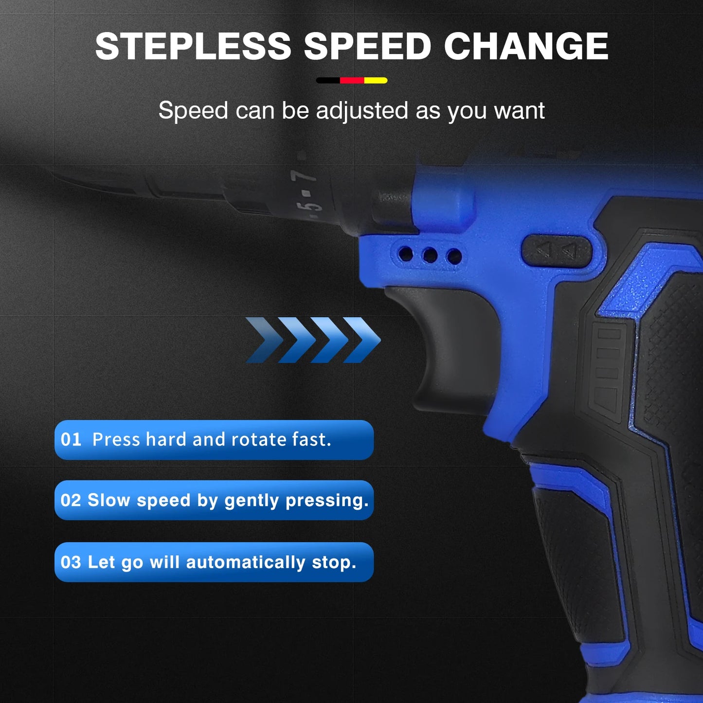 21V Cordless Power Drill,Handheld Screwdriver Drill Set with 25+1 Torque Setting,1.5AH Li-ion Battery&Fast Charger,2-Gear Drill