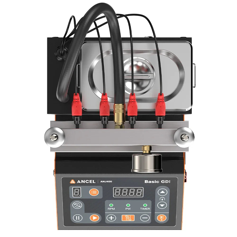 ANCEL ANJ400 GDI Fuel Injector Tester for Car Mortocycle Injector Cleaner Ultrasonic Cleaning Leack Test Diagnostic Tool