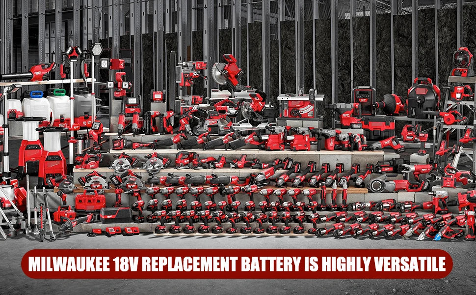 18V 6.5/5.5Ah For Milwaukee M18 Battery Rechargeable Milwaukee Lithium Battery 48-11-1860 48-11-1850 48-11-1840 48-11-1820