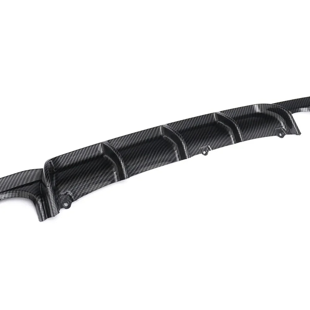 MagicKit Carbon Fiber Style Rear Bumper Diffuser w/ Dual Exhaust for BMW F30 F31 M Sport