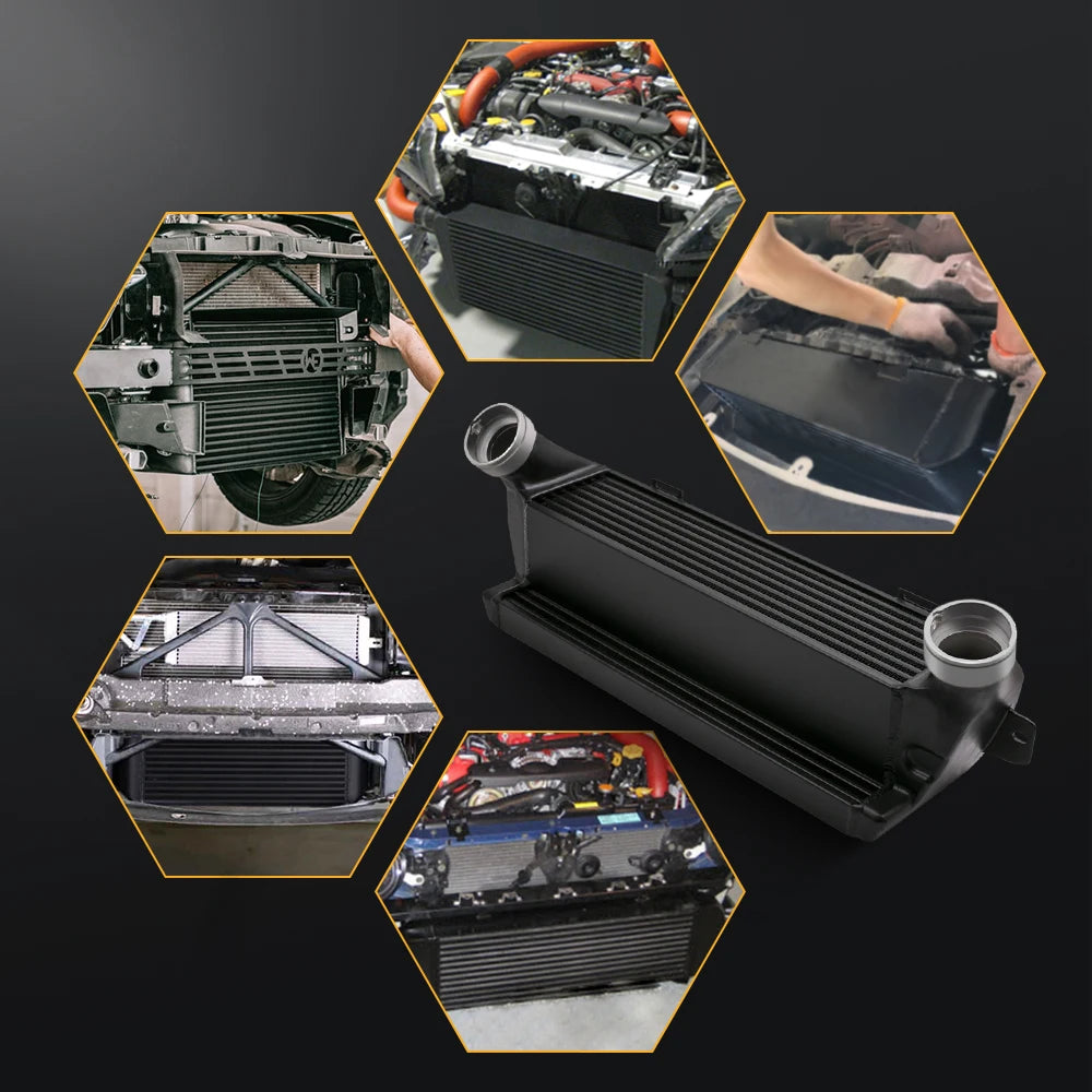 Front Upgraded Tube and Fin Intercooler For BMW E82 E88 E89 E90 E91 E92 E93 Z4 N54 N55 520 x 200 x 145 mm