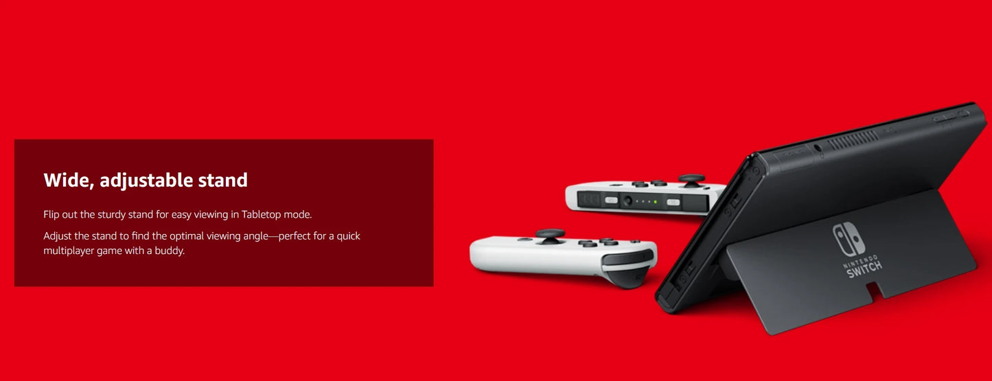 Nintendo Switch (OLED model) with White Joy-Con