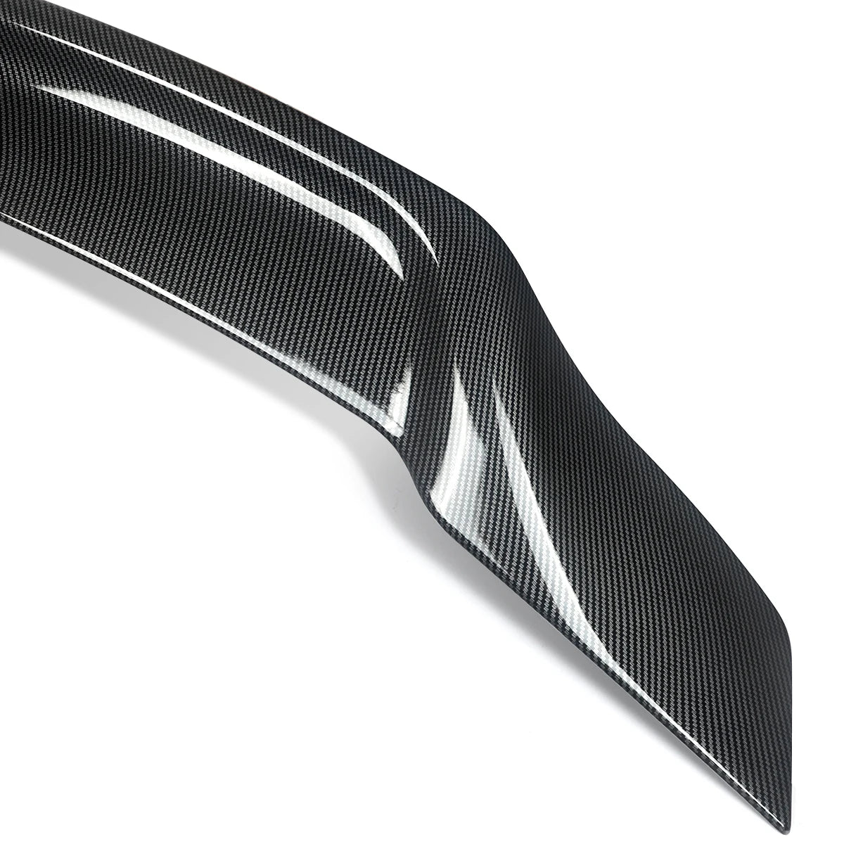 For Mercedes Benz W204 2008-2014 Carbon Fiber Look Rear Trunk Spoiler R Style