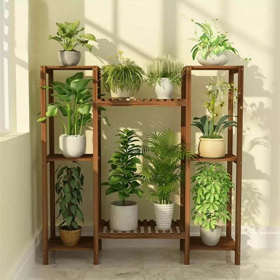 8 Tiers Garden Patio Plant Stand Flower Rack Shelf Indoor Outdoor