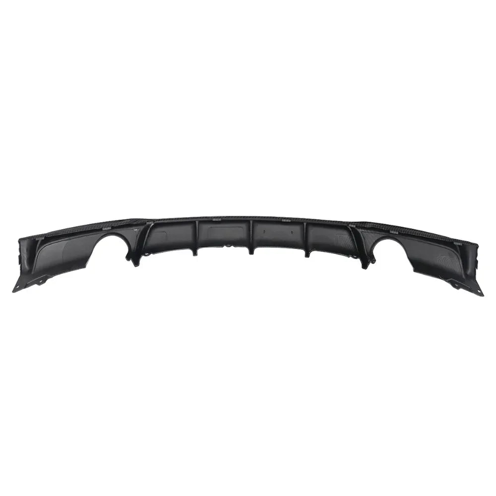 MagicKit Carbon Fiber Style Rear Bumper Diffuser w/ Dual Exhaust for BMW F30 F31 M Sport