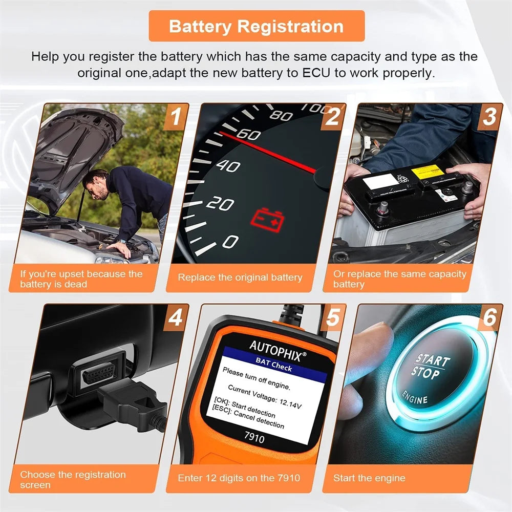 Autophix 7910 OBD2 Diagnostic Tool For BMW For Rolls Royce for Mini Oil Airbag Battery Reset Car OBD 2 Scanner All System
