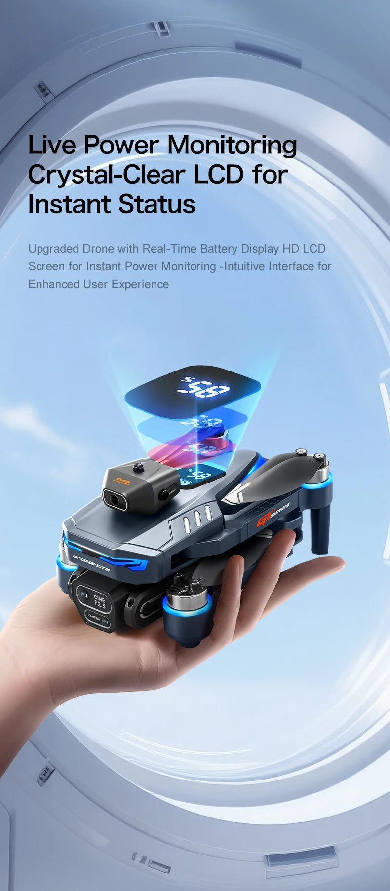 GT8 Drone GPS 8K Professional HD 360° Dual Cameras 5G WIFI Brushless Motors Obstacle Avoidance Foldable Quadcopter