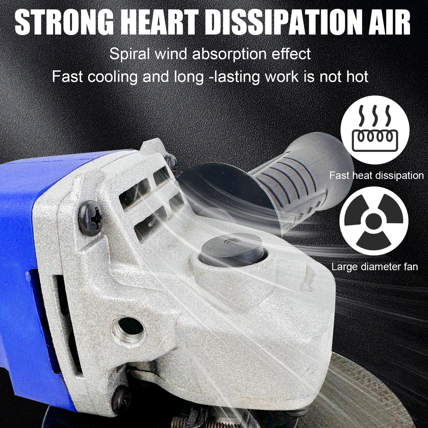 Professional Corded Angle Grinder 900W Angle Grinder for Cutting, Sanding, Polishing and Grinding, 12000RPM Speed,115mm Disc