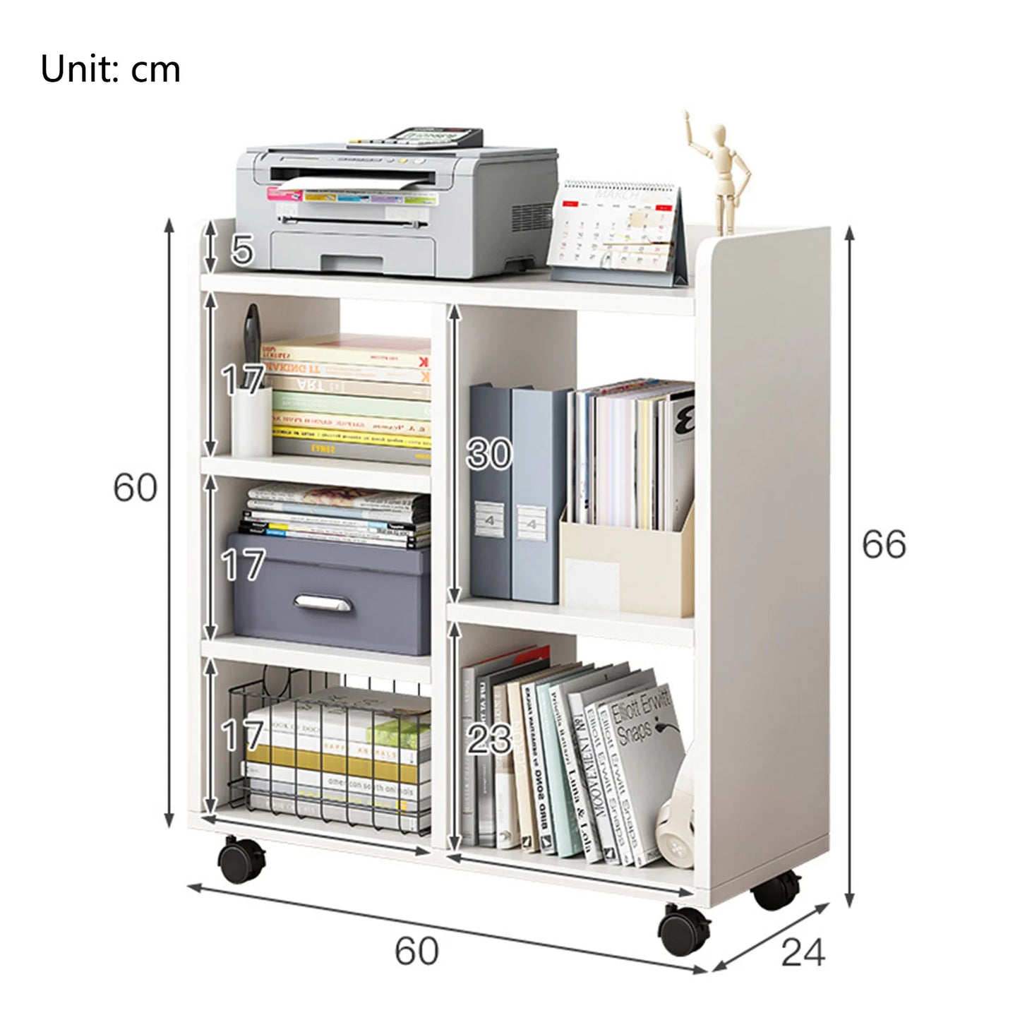 360 Degree Pulley Heightening Design File Cabinet Multi Compartments Open File Storage Shelf Living Room Storage Holder Lattice