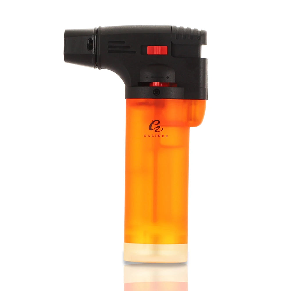 GALINER Plastic 1 Torch Cigar Lighter Butane Gas Blue Flame Jet Lighters