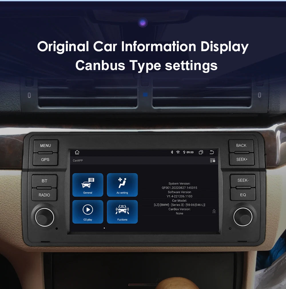 7''DSP System 2 Din Android 13 Auto Radio Car Multimedia Player For BMW E46 CarPlay 4G GPS 2din Autoradio