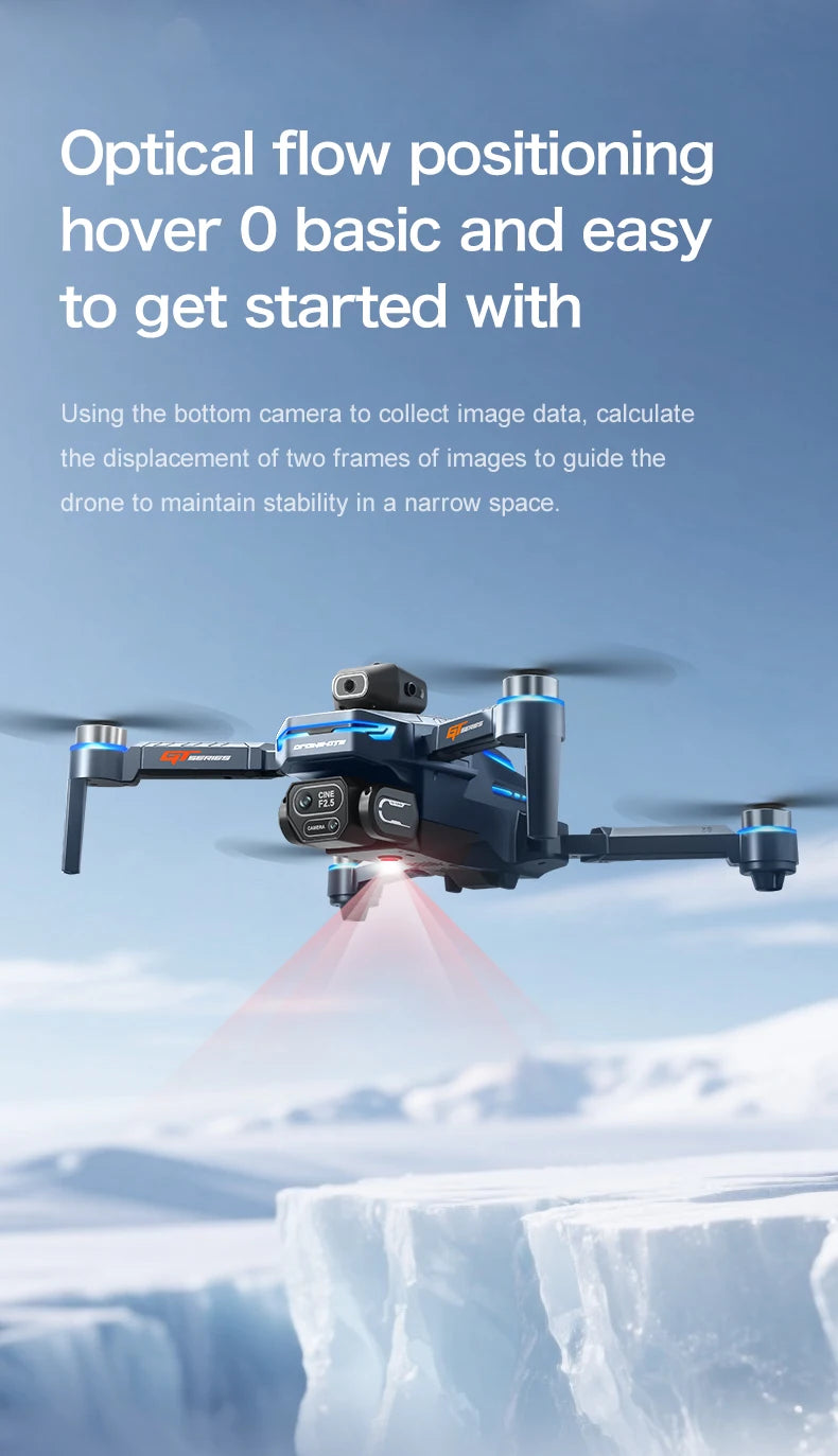 GT8 Drone GPS 8K Professional HD 360° Dual Cameras 5G WIFI Brushless Motors Obstacle Avoidance Foldable Quadcopter