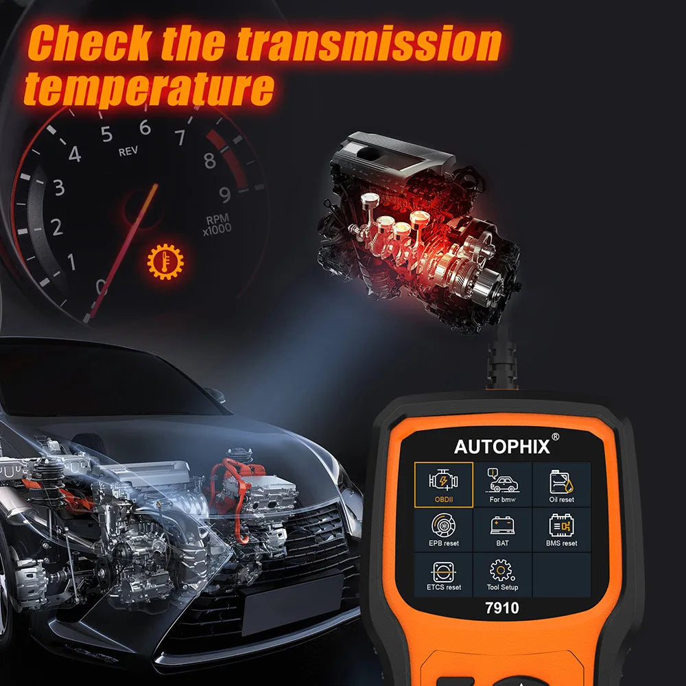 Autophix 7910 OBD2 Diagnostic Tool For BMW For Rolls Royce for Mini Oil Airbag Battery Reset Car OBD 2 Scanner All System