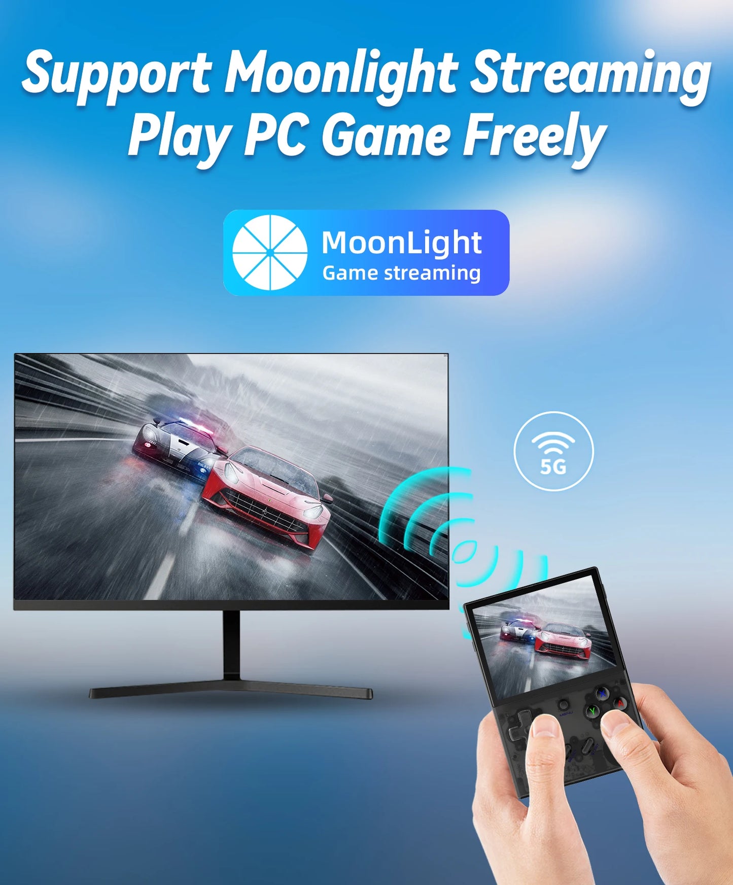 ANBERNIC RG35XX Plus Handheld Game Console 3.5" IPS Screen With 3300mAh Linux System Retro Games Console Built-in 64G 5000 Games