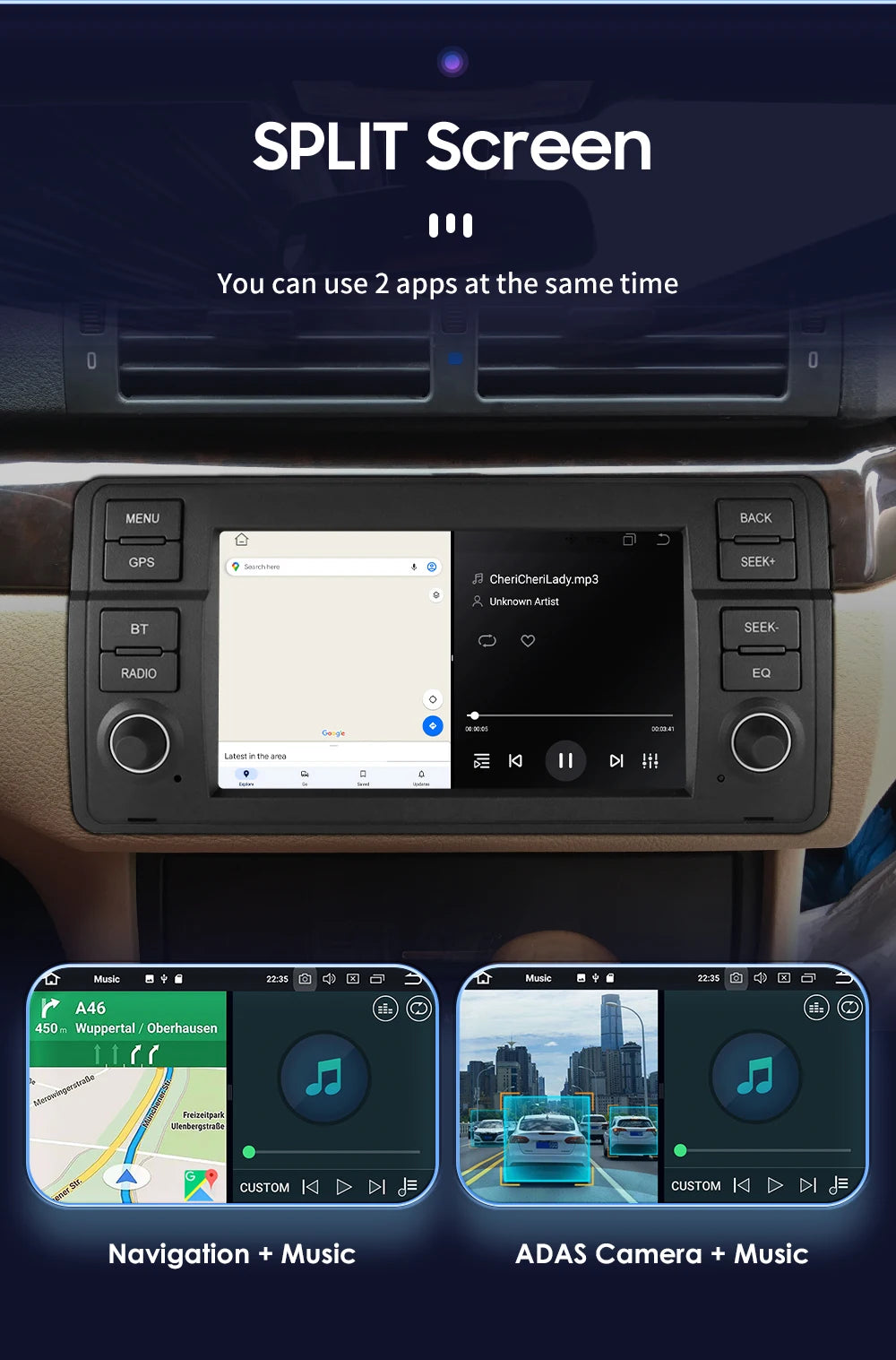 7''DSP System 2 Din Android 13 Auto Radio Car Multimedia Player For BMW E46 CarPlay 4G GPS 2din Autoradio