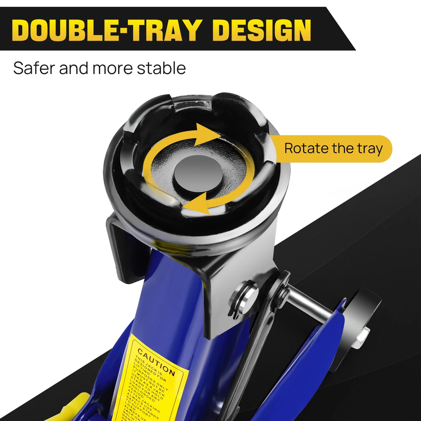 DayPlus Hydraulic Trolley Floor Jack 2 Ton Portable Heavy Duty Car Lift with Carry Case Steel handle Profile Tyre Repair Tools