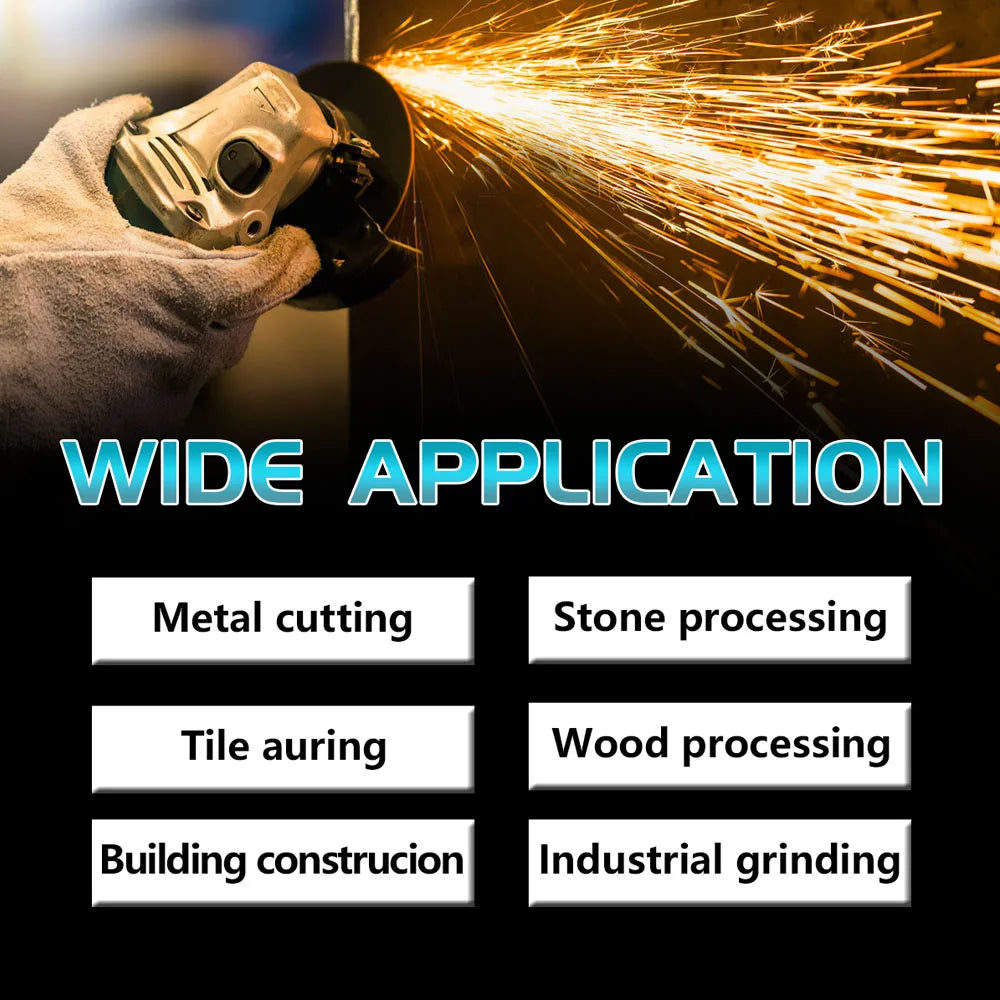 125MM Brushless Electric Angle Grinder Variable Speed M14 Cutting Power Tool for Makita 18v Battery