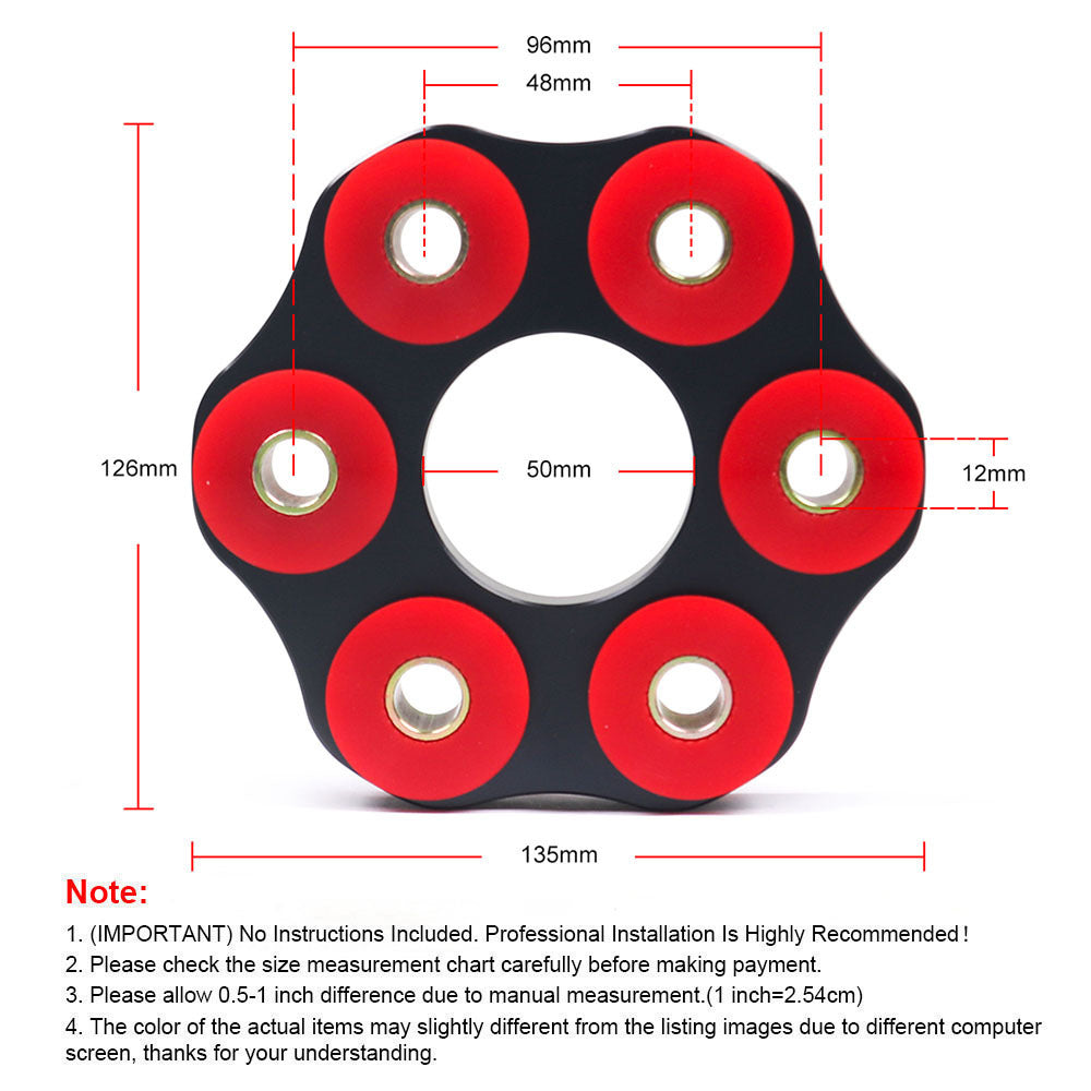 Car Modification Prop Shaft Connecting Plate Polybush Guibo Suitable For BMW E46 E36 E30 M3 Disc Drive Shaft