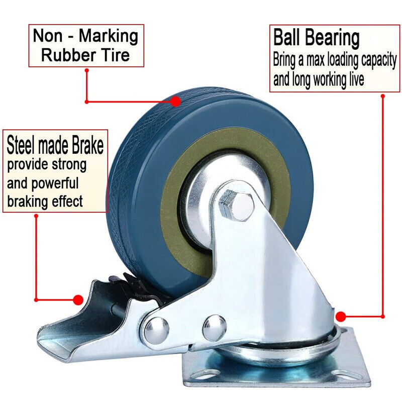 Transportrollen Set Of Wheels Suitable for Tool Box