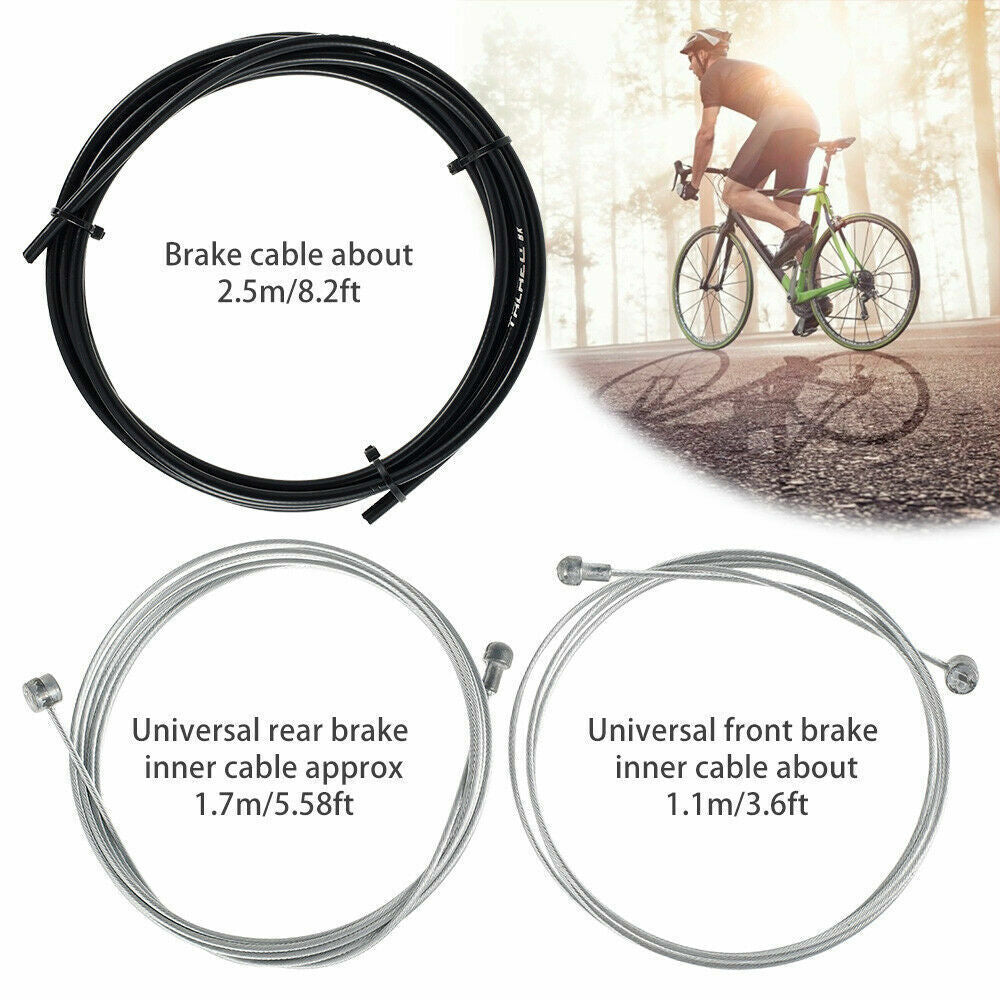 Bicycle Cable Brake Set Gear Universal Mountain Road Bike Repair Cable Hose Kit